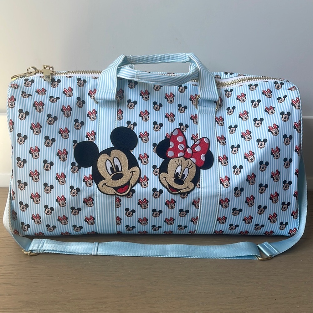 Stoney Clover Lane dynamic duo duffle bag with patches